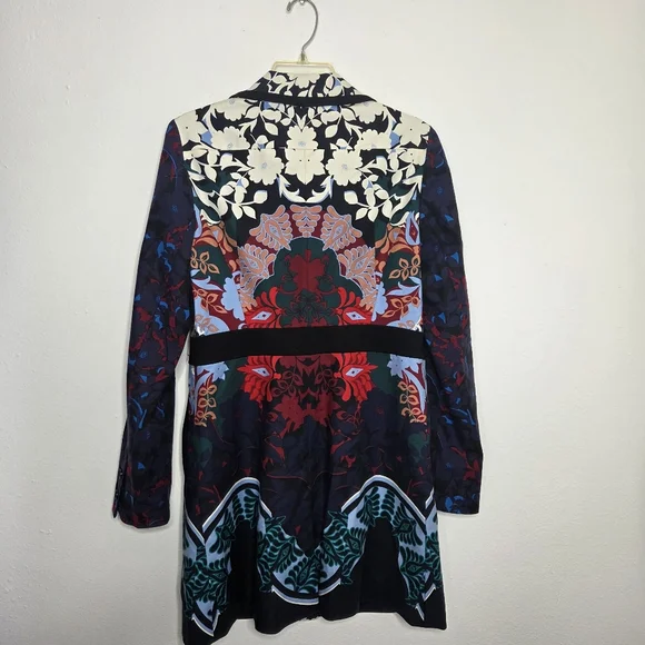 Anthropologie Elevenses Florilege Trench Coat 8 - Picture 5 of 7